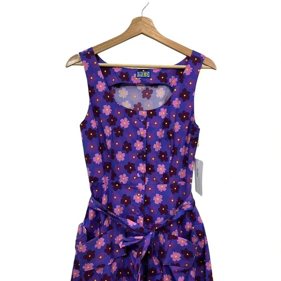 LHD Ramatuelle Midi Purple Floral Dress - Picture 7 of 15